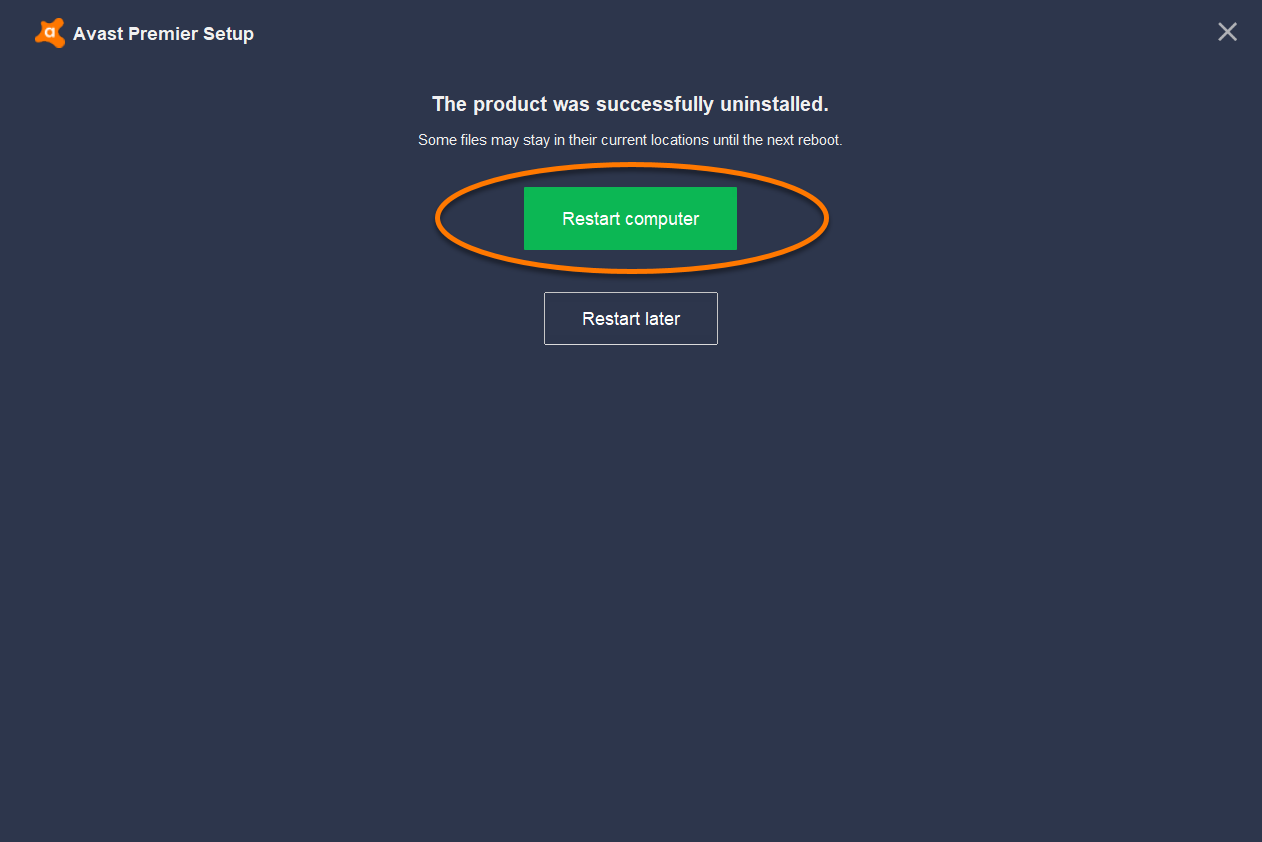 How to delete avast permanently